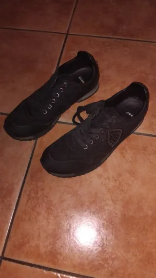 Scarpe blauer nere uomo nuove mai usate