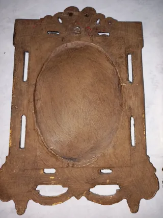 Pareja Espejos Madera Antiguos