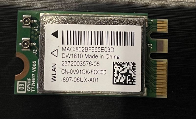 Tarjeta WiFi DW1810 PCI-E 2.4G/5G Dual Band