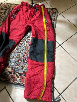 Pantaloni sci/neve rossi uomo/donna