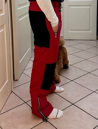 Pantaloni sci/neve rossi uomo/donna