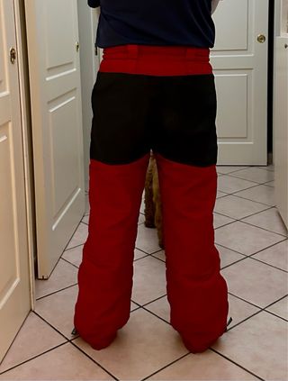 Pantaloni sci/neve rossi uomo/donna