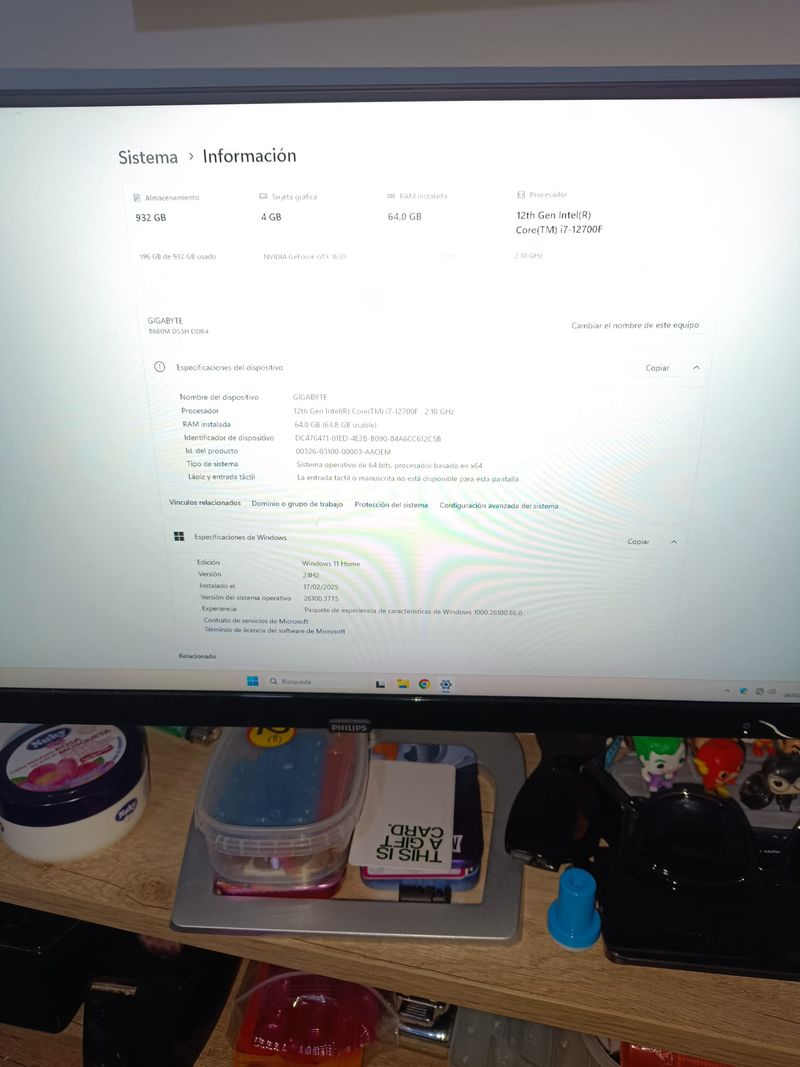 PC i7-12700F 64GB RAM 1TB SSD – Edición / Diseño afbeelding 8