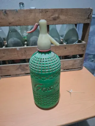 Sifón antiguo Geiser verde