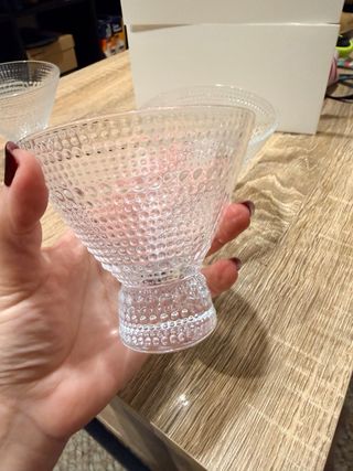 6 Copas Cóctel Vintage Cristal