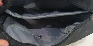 Bolso bandolera Fila negro y gris