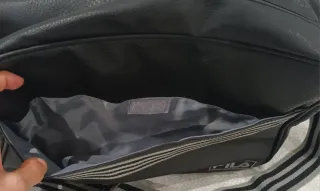 Bolso bandolera Fila negro y gris