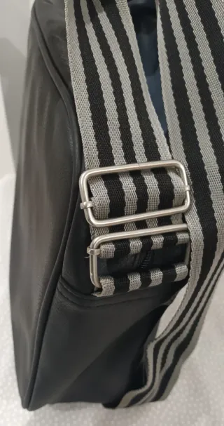 Bolso bandolera Fila negro y gris