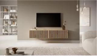 Mueble TV Colgante Madera