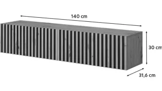 Mueble TV Colgante Madera