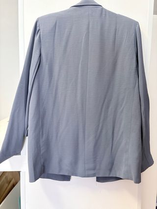 Blazer Azul Grisáceo Fluido