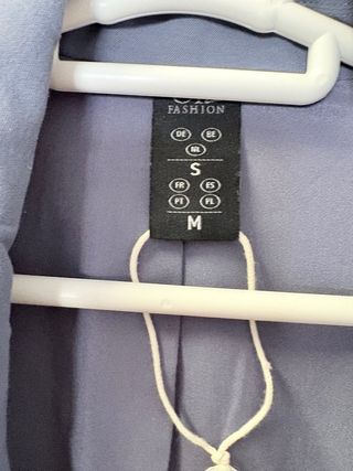 Blazer Azul Grisáceo Fluido