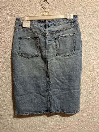 Falda vaquera Zara Talla XL