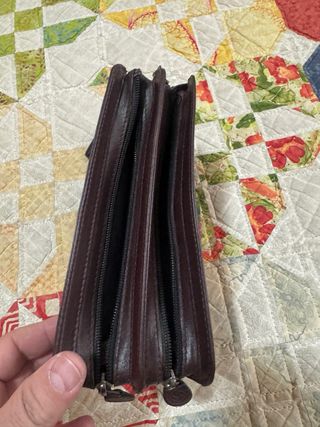 Organizador de viaje / billetera de cuero Samsonit