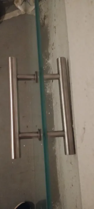 Puerta corredera de cristal