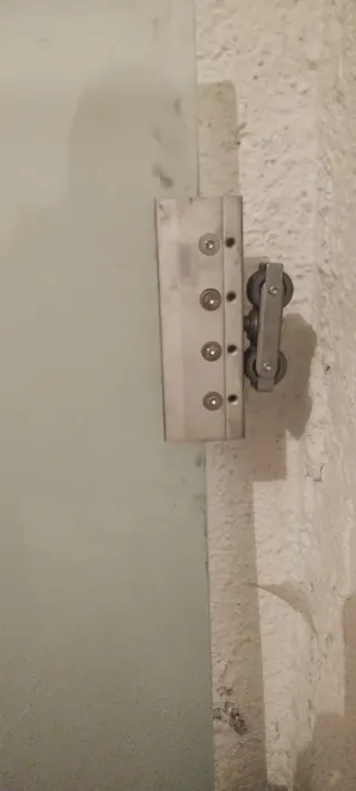 Puerta corredera de cristal