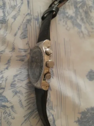 Orologio Swatch Nero con Cinturino in Pelle