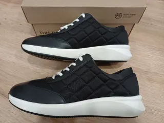 Zapatillas Clarks Talla 37 Cuero y Tela