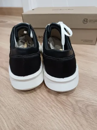 Zapatillas Clarks Talla 37 Cuero y Tela