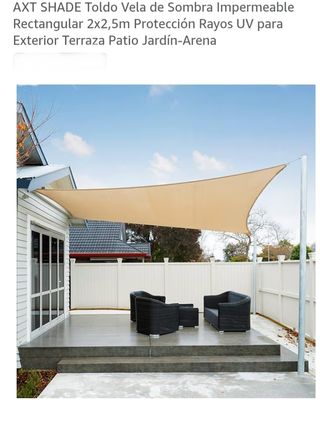 Toldo Vela Rectangular 2x2,5m Arena