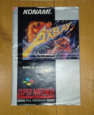 Axelay SNES PAL Spagna Konami