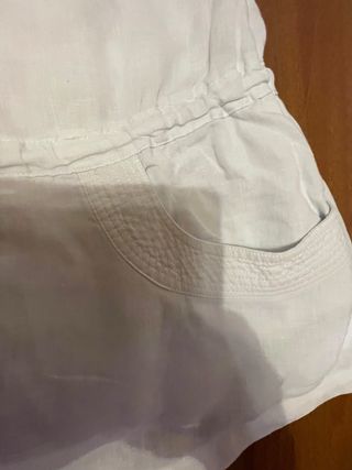 Camicia lunga donna smanicata lino Ikebana