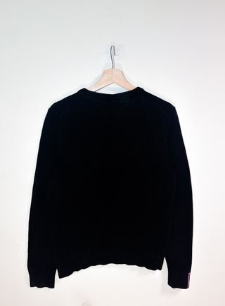 Tommy Hilfiger Jersey Negro Crewneck Vintage Retro