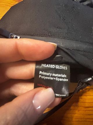 Guantes calefactables moto/esquí negros y grises