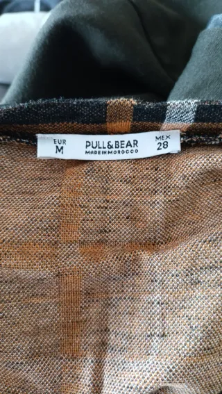 Vestido tipo jersey estampado cuadros