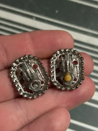 Lote 3 pares de pendientes tipo clip