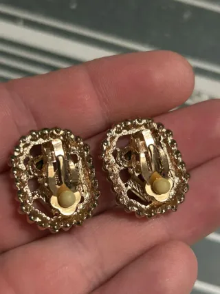 Lote 3 pares de pendientes tipo clip