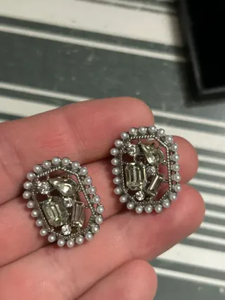 Lote 3 pares de pendientes tipo clip