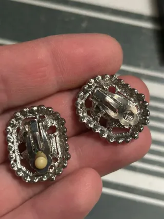 Lote 3 pares de pendientes tipo clip