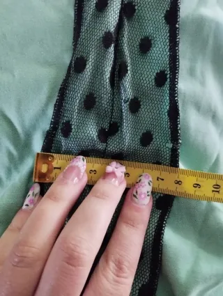 Traje Flamenca Negro y Verde Agua Talla 40/42