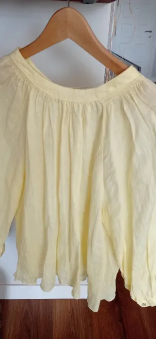 Blusa Zara Amarilla Manga Larga