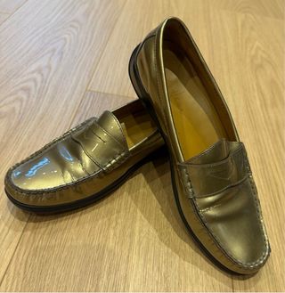 Mocasines Cole Haan Piel Dorados Mujer