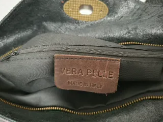 Borsa Levi's in jeans e pelle nera
