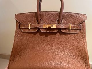 Bolso Hermes Marrón Piel