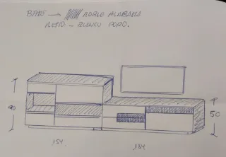 Composición mueble salón TV Rimobel