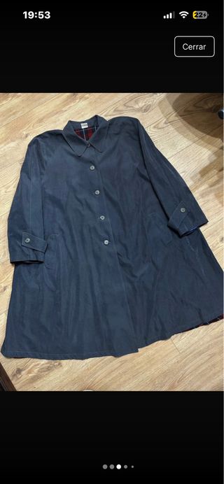 Gabardina Azul Marino Also S.A. Talla XL