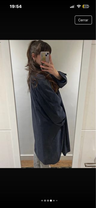 Gabardina Azul Marino Also S.A. Talla XL