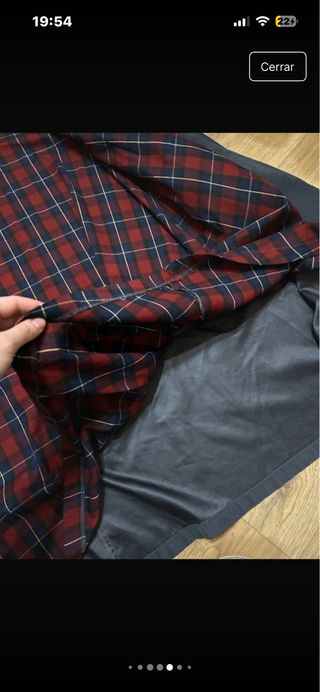 Gabardina Azul Marino Also S.A. Talla XL