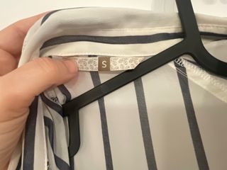 Camisa gasa rayas azules