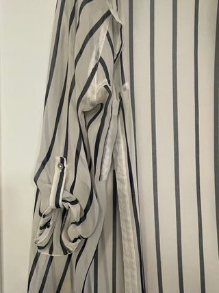 Camisa gasa rayas azules