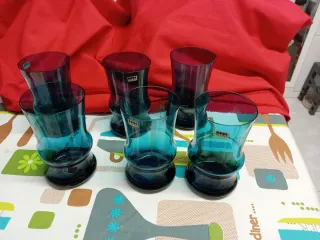 Vasos Kosta Boda azul