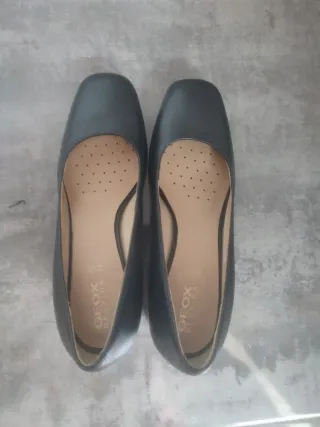 Zapatos Geox Mujer Tacón Serpiente Negro