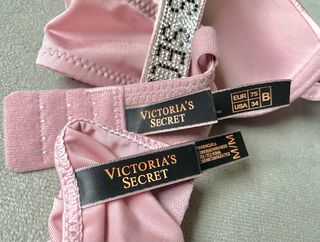 Conjunto Victoria's Secret Rosa metalico