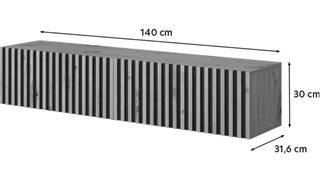 Mueble TV Colgante Madera