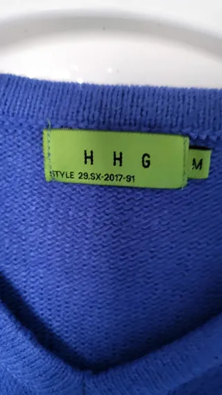 Jersey HHG azul con flecos talla M