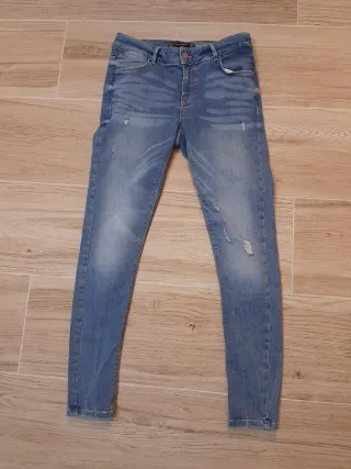 Pantalón Vaquero Mujer Talla L. Zara Trafaluc